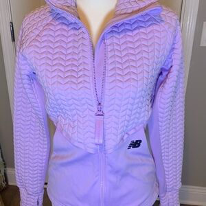 New Balance Women's Lavender Quilted Puffer Jacket